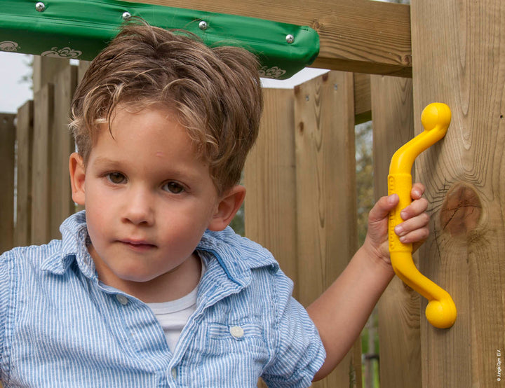 Jungle Lodge | Wooden climbing frame with slide & clatter bridge