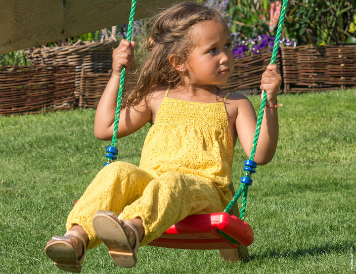 Jungle Fort | Wooden climbing frame with swing & climbing net