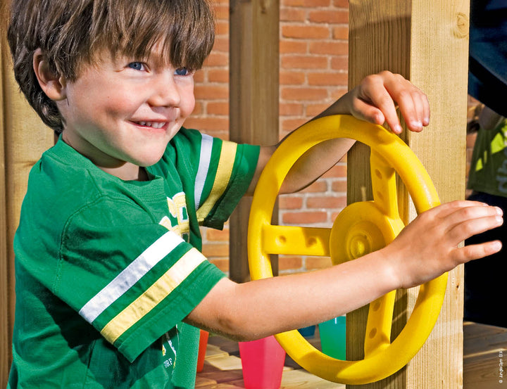 Jungle Lodge | Wooden climbing frame with slide & clatter bridge